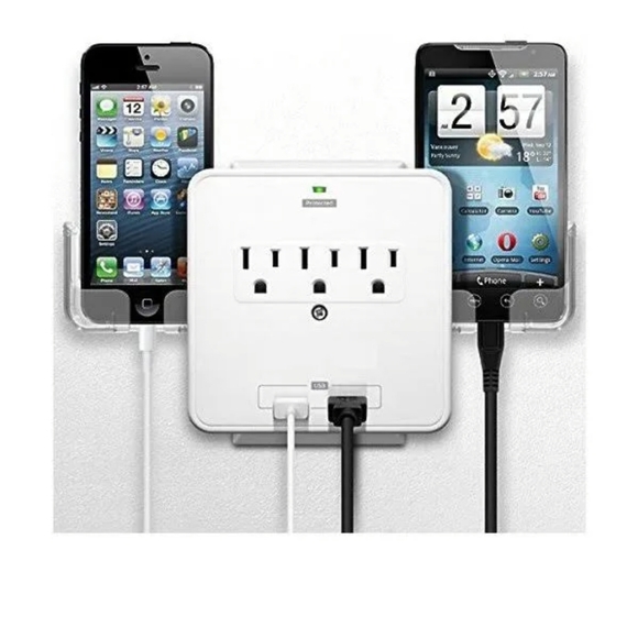 IDEAWORKS USB Outlet Multiplier and Surge Protector BNWT LtdEd SO 1 LEFT - Picture 2 of 8